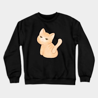 Impudent orange cat Crewneck Sweatshirt